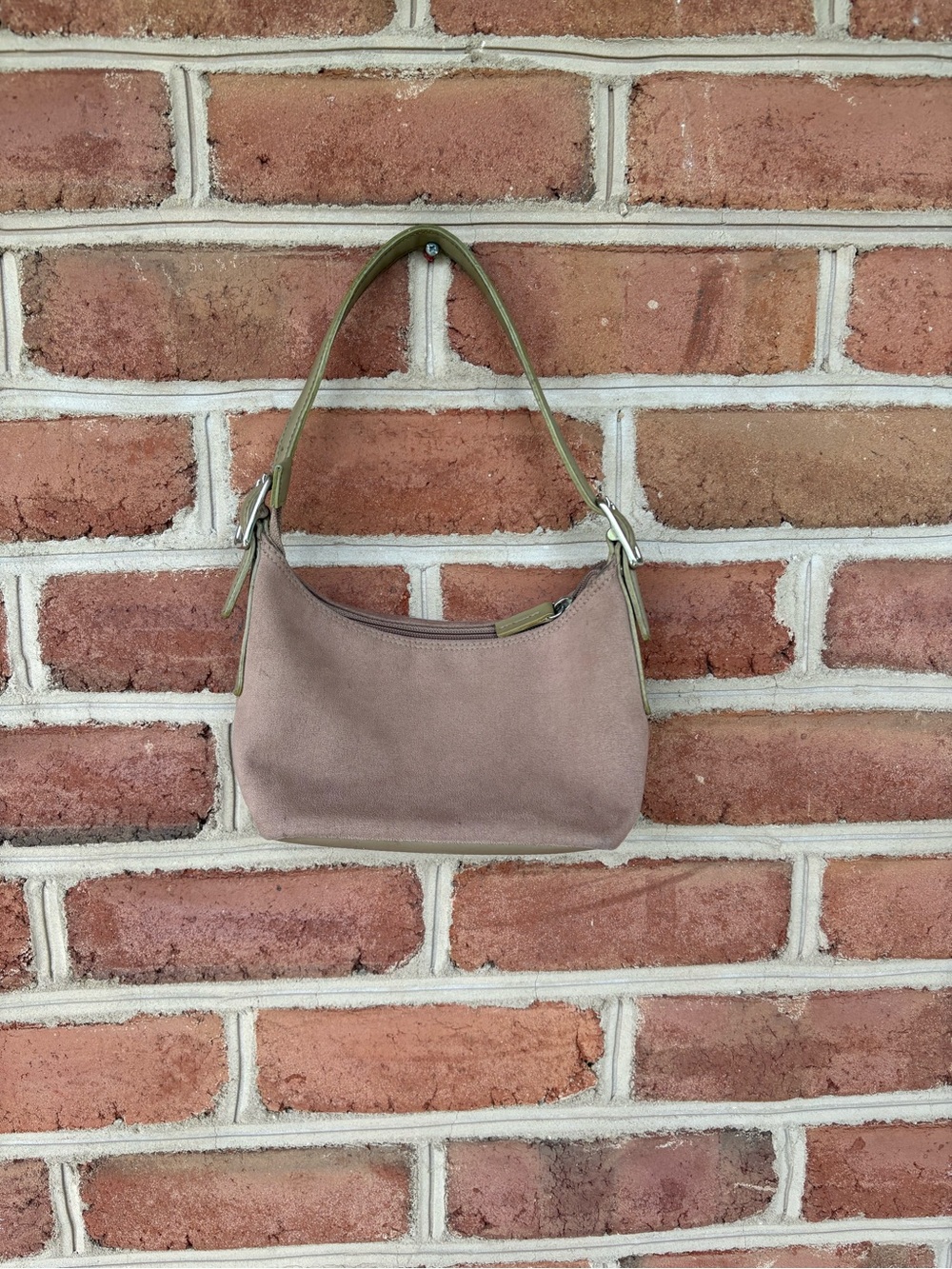 Women’s mini Shoulder Bag in Taupe with adjustable Strap 9 x 5. Concert bag